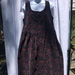 Vintage LL Bean Freeport Maine dress corduroy sz 8